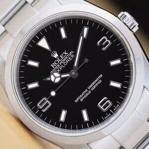 Rolex Men's Explorer 36mm ORIGINAL PAPERS BOX